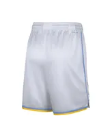 Men's Nike White Los Angeles Lakers 2022/23 Classic Edition Swingman Performance Shorts