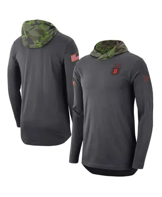 Men's Nike Anthracite Syracuse Orange Military-Inspired Long Sleeve Hoodie T-shirt