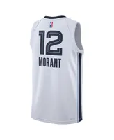 Men's and Women's Nike Ja Morant White Memphis Grizzlies Swingman Jersey - Association Edition