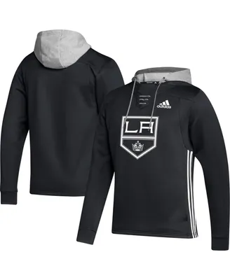 Men's adidas Black Los Angeles Kings Skate Lace Team Pullover Hoodie