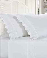 Piper & Wright Eyelet 4-Pc. Sheet Set