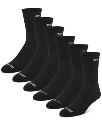 Reebok Men's 6-Pk. 1/2 Terry Performance Crew Socks