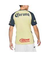 Men's Nike Yellow Club America 2021/22 Home Breathe Stadium Replica Jersey