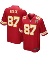 Men's Nike Travis Kelce Red Kansas City Chiefs Team Game Jersey