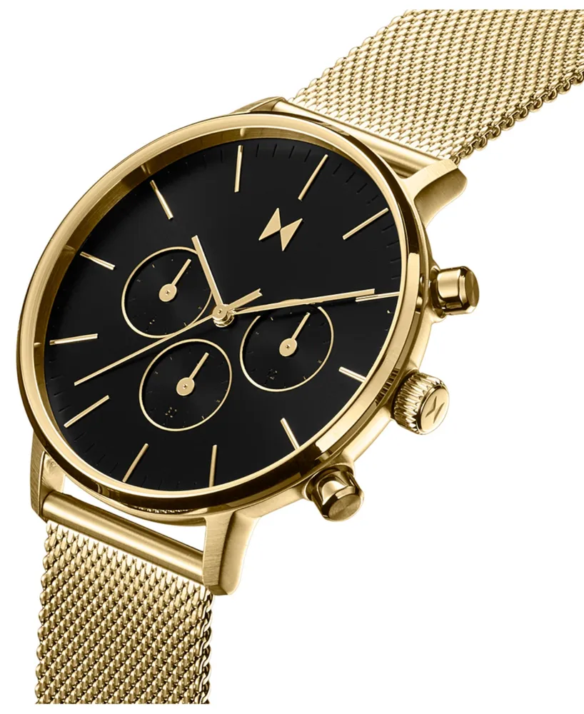 Mvmt Men's Legacy Quartz Mesh Gold-tone Watch 42mm - Gold