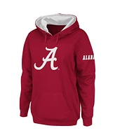 Women's Stadium Athletic Crimson Alabama Crimson Tide Big Logo Pullover Hoodie