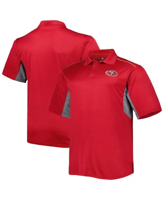 Men's Scarlet San Francisco 49ers Big and Tall Team Color Polo Shirt