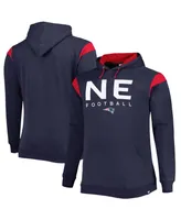 Men's Fanatics Navy New England Patriots Big and Tall Call the Shots Pullover Hoodie