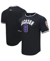 Men's Pro Standard Lamar Jackson Black Baltimore Ravens Mesh Player Name and Number Top