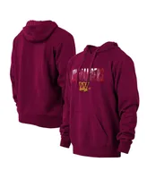 Men's New Era Burgundy Washington Commanders Ink Dye Pullover Hoodie