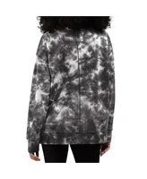 Women's Msx by Michael Strahan Black Las Vegas Raiders Bailey Tie-Dye Pullover Sweatshirt