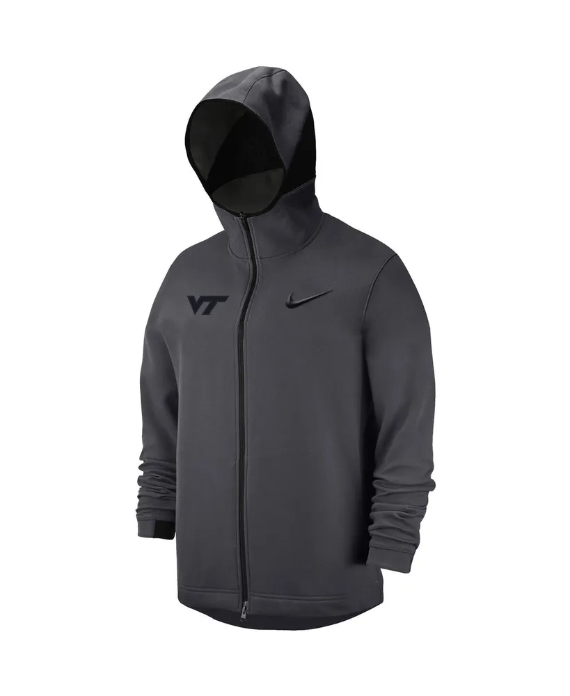 Men's Nike Anthracite Virginia Tech Hokies Tonal Showtime Full-Zip Hoodie