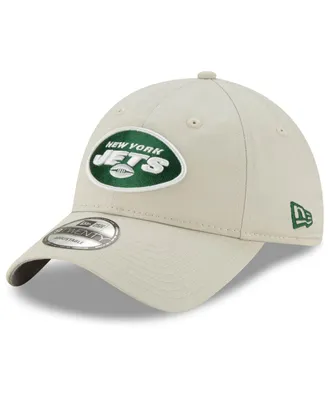 Men's New Era Khaki New York Jets Wordmark Playmaker 9TWENTY Adjustable Hat