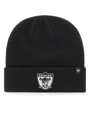 Men's '47 Brand Black Las Vegas Raiders Legacy Cuffed Knit Hat