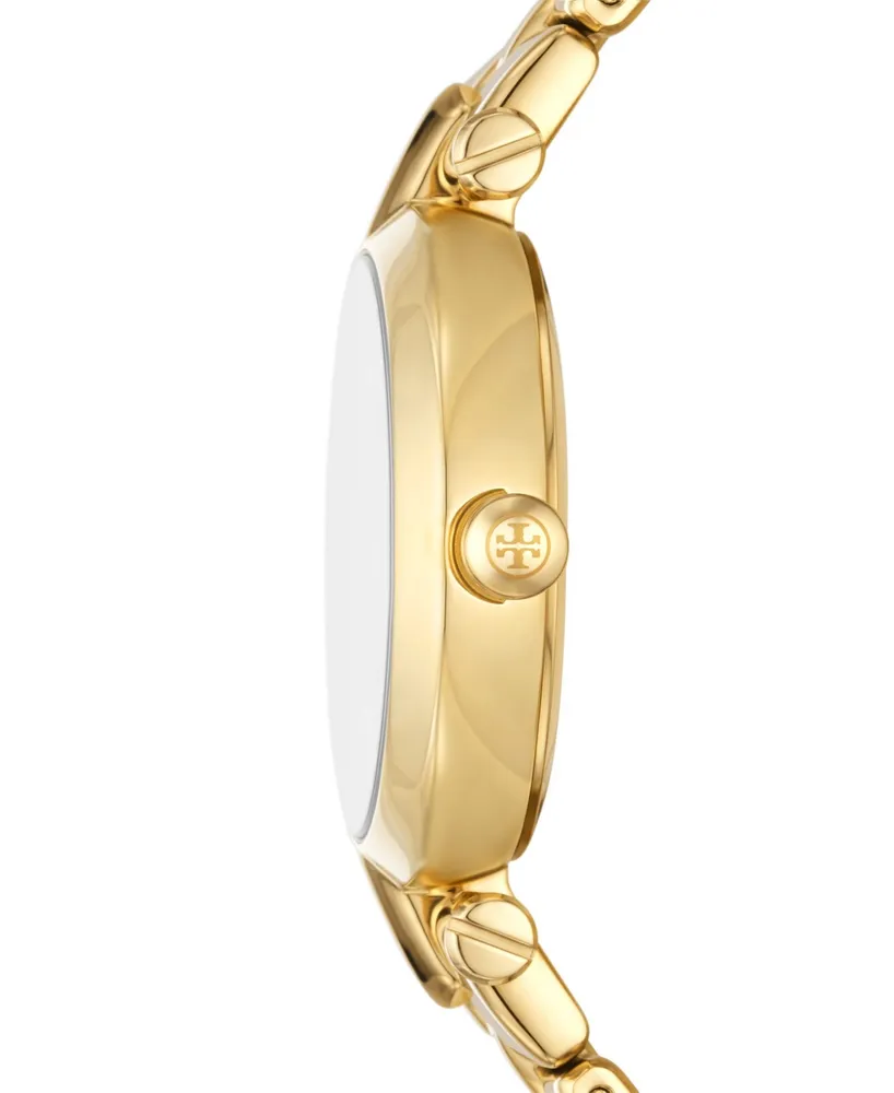 Tory Burch Women's Kira Gold-Tone Stainless Steel Bracelet Watch 30mm