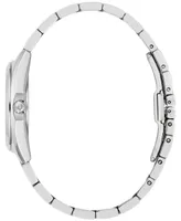 Bulova Women's Surveyor Diamond Accent Stainless Steel Bracelet Watch 31mm - Silver