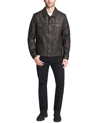 Levi's Men's Faux Leather Trucker Jacket