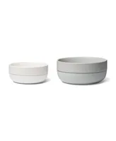 Waggo Dog Cling Silicon Bottom Bowl - Light Grey