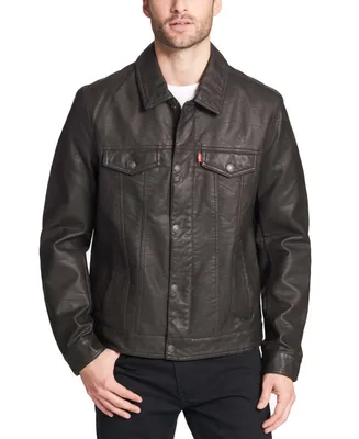 Levi's Men's Faux Leather Trucker Jacket