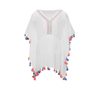 Toddler, Child Girls White Sherbet Tassel Cover Up