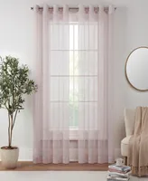 Eclipse Emina Crushed Sheer Voile Grommet Curtain Panel
