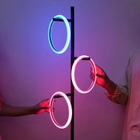 Brightech Saturn 66" Led Tree Floor Lamp with 3 Rgb Light Rings