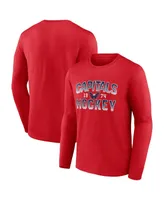 Men's Fanatics Red Washington Capitals Skate Or Die Long Sleeve T-shirt