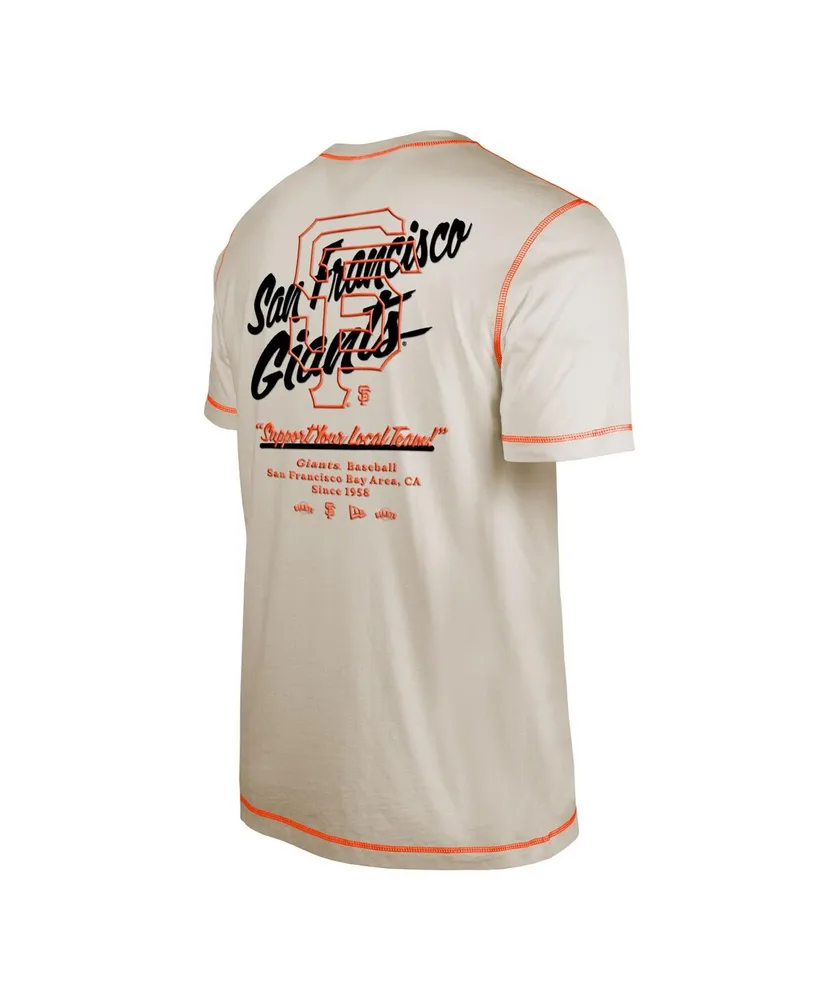 Men's New Era White San Francisco Giants Team Split T-shirt