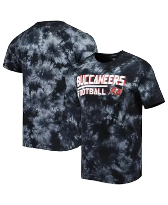 Men's Msx by Michael Strahan Black Tampa Bay Buccaneers Recovery Tie-Dye T-shirt