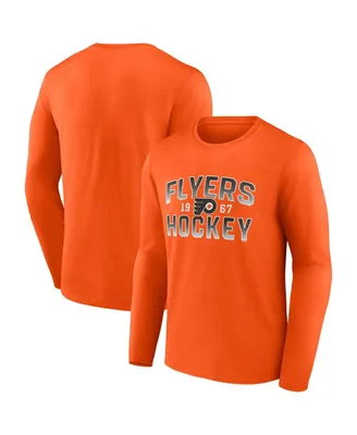 Men's Fanatics Orange Philadelphia Flyers Skate Or Die Long Sleeve T-shirt