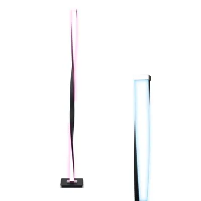 Brightech Helix Led Rgb Color Changing Decor Standing Floor Lamp