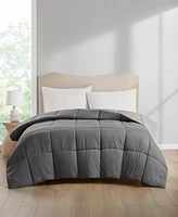 Home Design Lightweight Reversible Down Alternative Microfiber Comforter, Full/Queen, Exclusively at Macy's