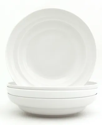 Euro Ceramica White Essential 4 Piece 9" Pasta Bowl Set