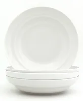 Euro Ceramica White Essential 4 Piece 9" Pasta Bowl Set