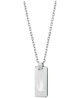 Lacoste Men's Stainless Steel Tag Necklace