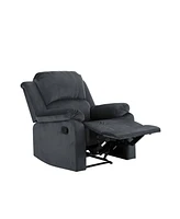 Relax A Lounger 34.75" Steel Dayton Microfiber Manual Recliner
