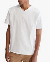 Calvin Klein Men's Smooth Cotton Solid V-Neck T-Shirt