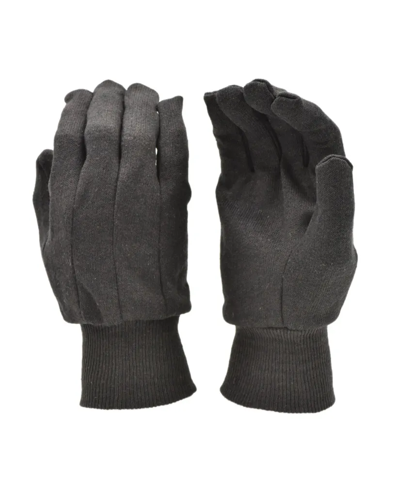 Brown Jersey Work Gloves, 12 Pairs