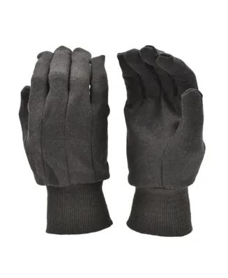 Brown Jersey Work Gloves, 12 Pairs