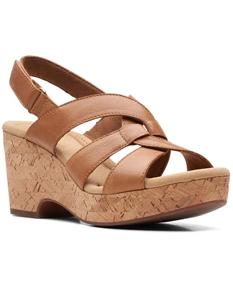 Clarks Women's Collection Giselle Beach Slingback Wedge Sandals