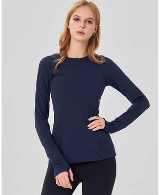 Rebody Active Women's Morning Glory Coziplex Long Sleeve Top for Women