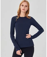 Rebody Active Women's Morning Glory Coziplex Long Sleeve Top for Women