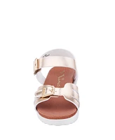 Nina Little Girls Lacey Season Fastening Strap Sandals