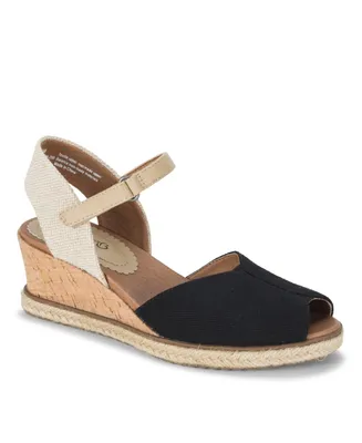 Baretraps Women's Odetta Peep Toe Espadrille Wedge Sandals