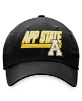 Men's Top of the World Black Appalachian State Mountaineers Slice Adjustable Hat