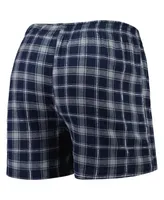 Men's Concepts Sport Navy and Gray New York Yankees Ledger Flannel Boxers