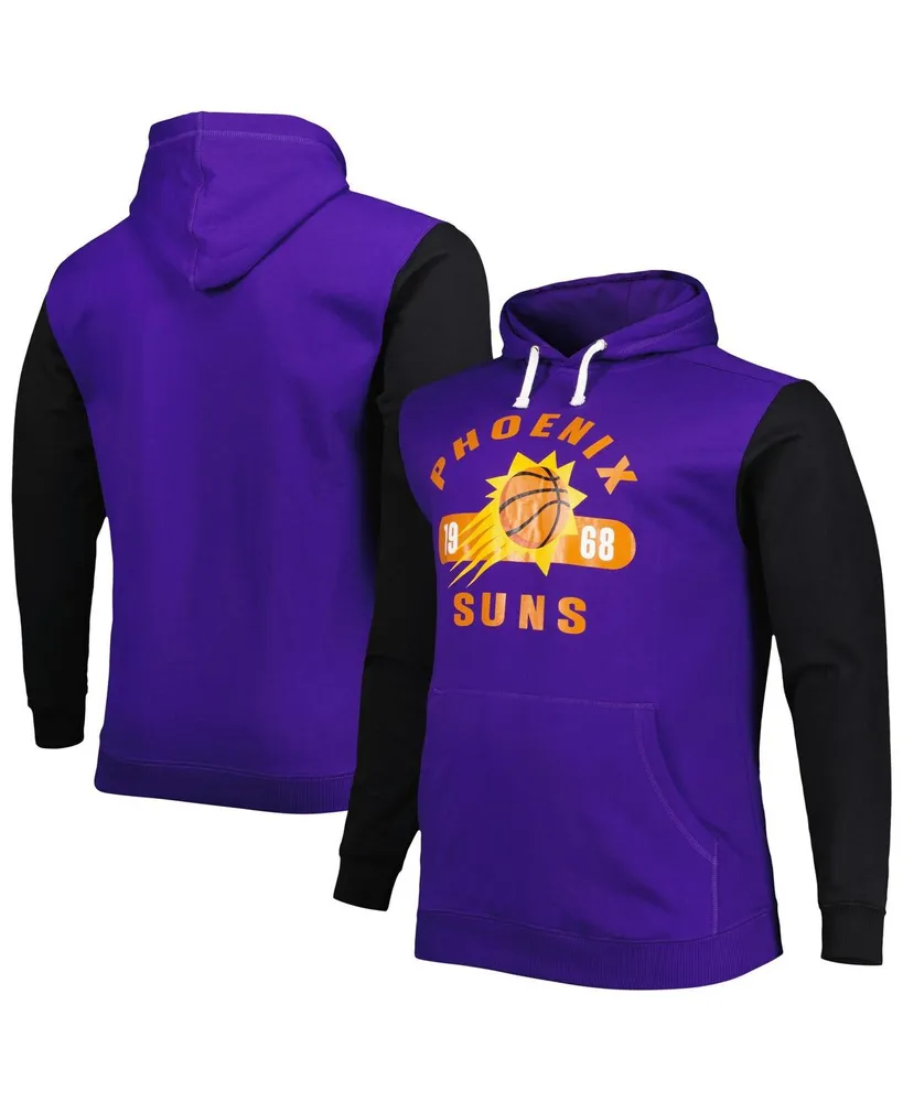 Men's Fanatics Purple, Black Phoenix Suns Big and Tall Bold Attack Pullover Hoodie