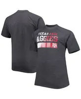 Men's Charcoal Texas A&M Aggies Big and Tall Raglan T-Shirt