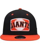 Men's New Era Black, Orange San Francisco Giants Logo Zoom Trucker 9FIFTY Snapback Hat