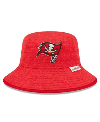 Men's New Era Heather Red Tampa Bay Buccaneers Bucket Hat